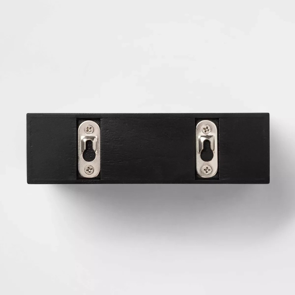 Threshold Contemporary Wood Shelve(5PC) Wall Mounted Shelf Storage Display Black - Picture 7 of 8